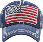 USA Flag Vintage Ballcap Hat