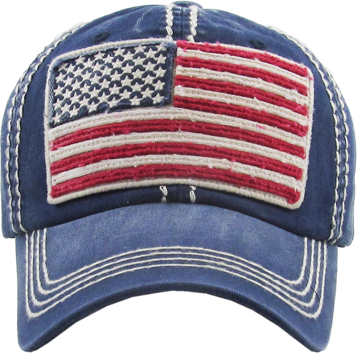 USA Flag Vintage Ballcap Hat