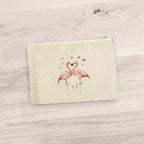 Flamingos -  Canvas Zipper Pouch