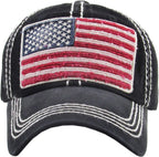 USA Flag Vintage Ballcap Hat