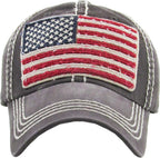 USA Flag Vintage Ballcap Hat